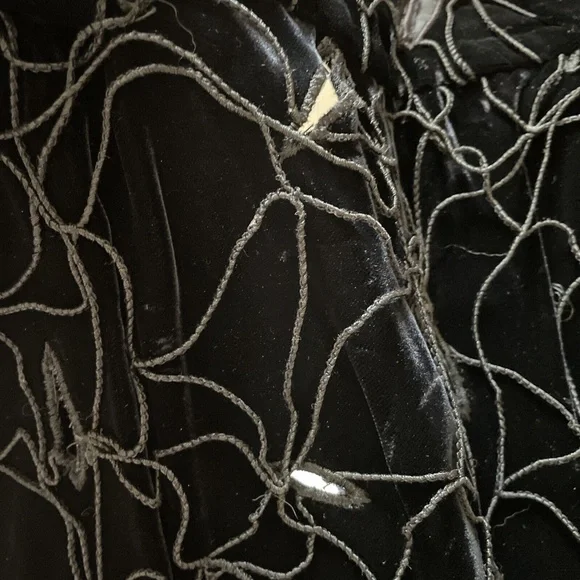 ATELIER VERSACE VTG Woman's Rope&Holes velour Pants 42
